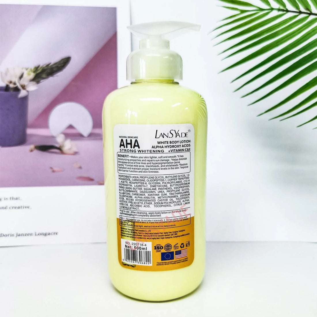 500ml Whitening Body Lotion with AHA + Vitamin C&E