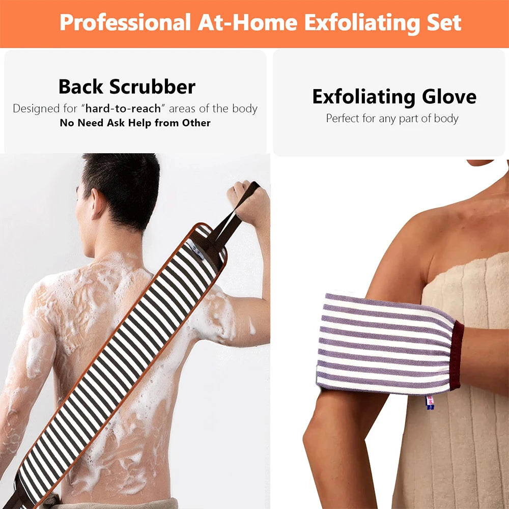 Exfoliating Back Scrubber & Body Sponge