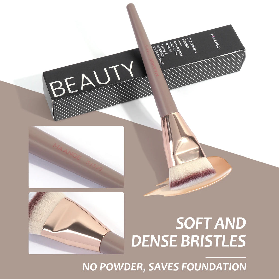 Flat Head Foundation Brush with Case