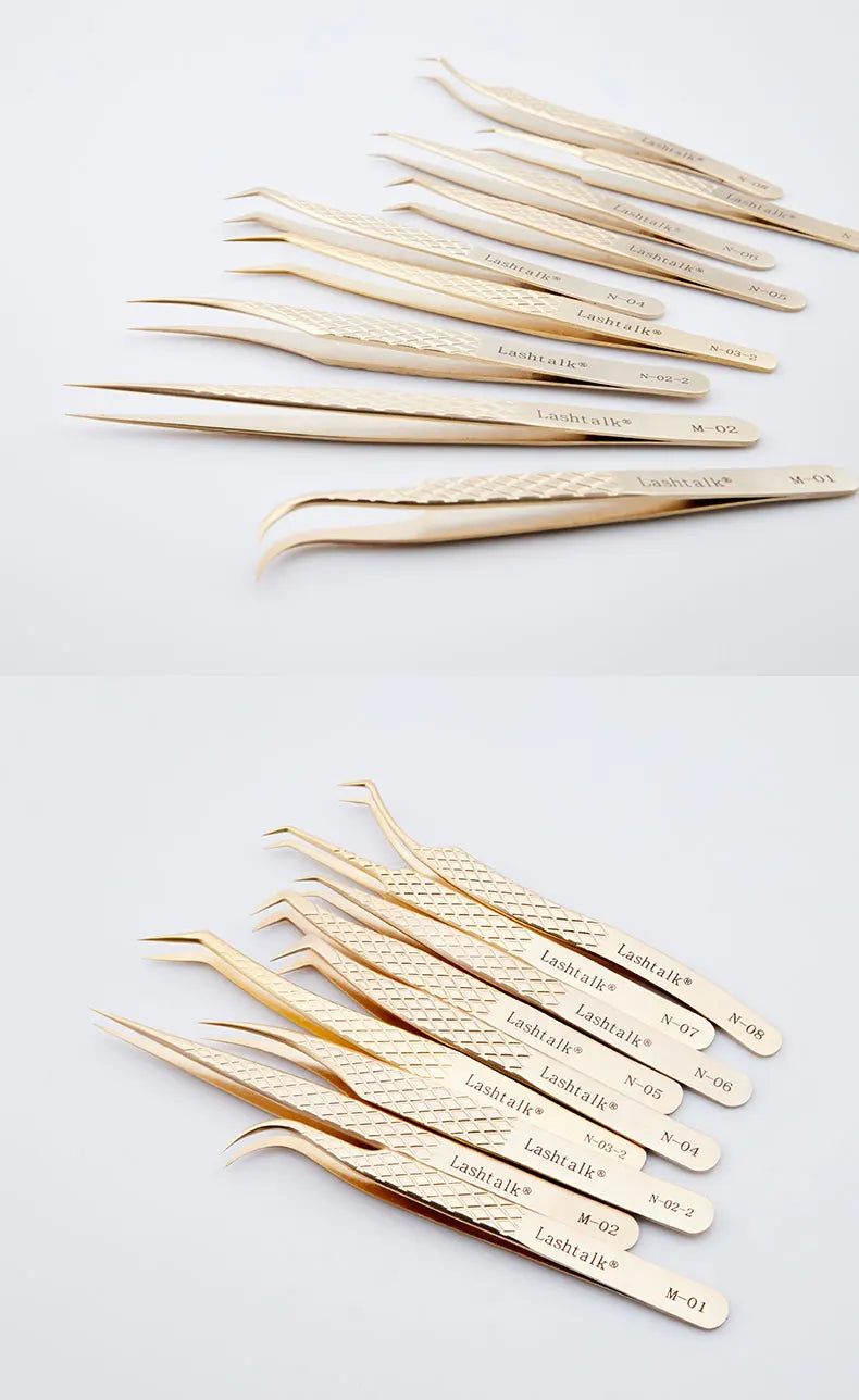 Lashtalk Stainless Steel Eyelash Extension Tweezers