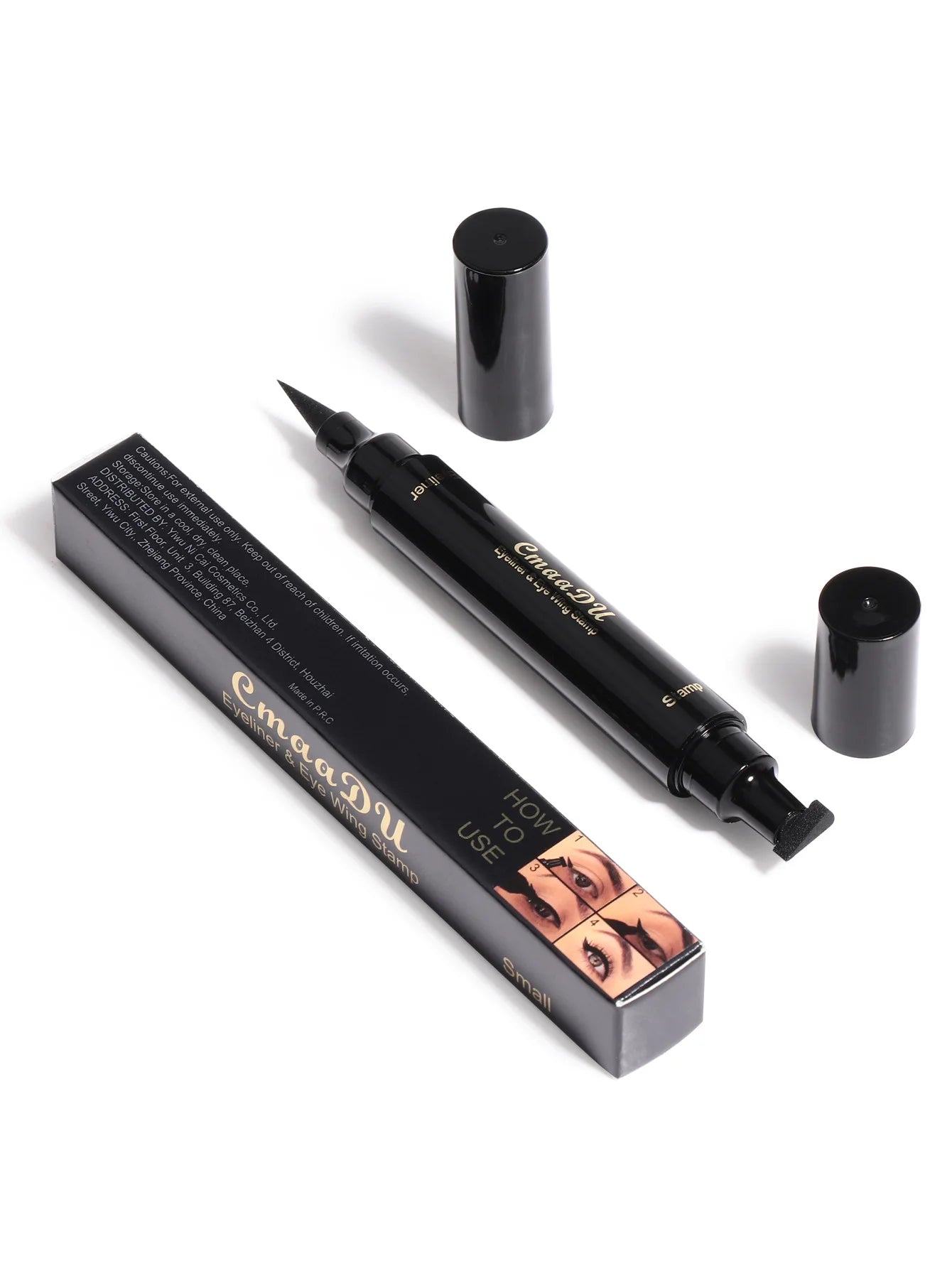 Black Wings Stamp Liquid Eyeliner – Waterproof Cat Eye Pen