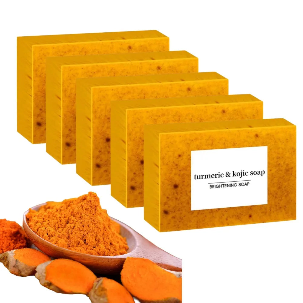 100g Turmeric & Lemon Kojic Acid Handmade Soap (1/3/5pcs)