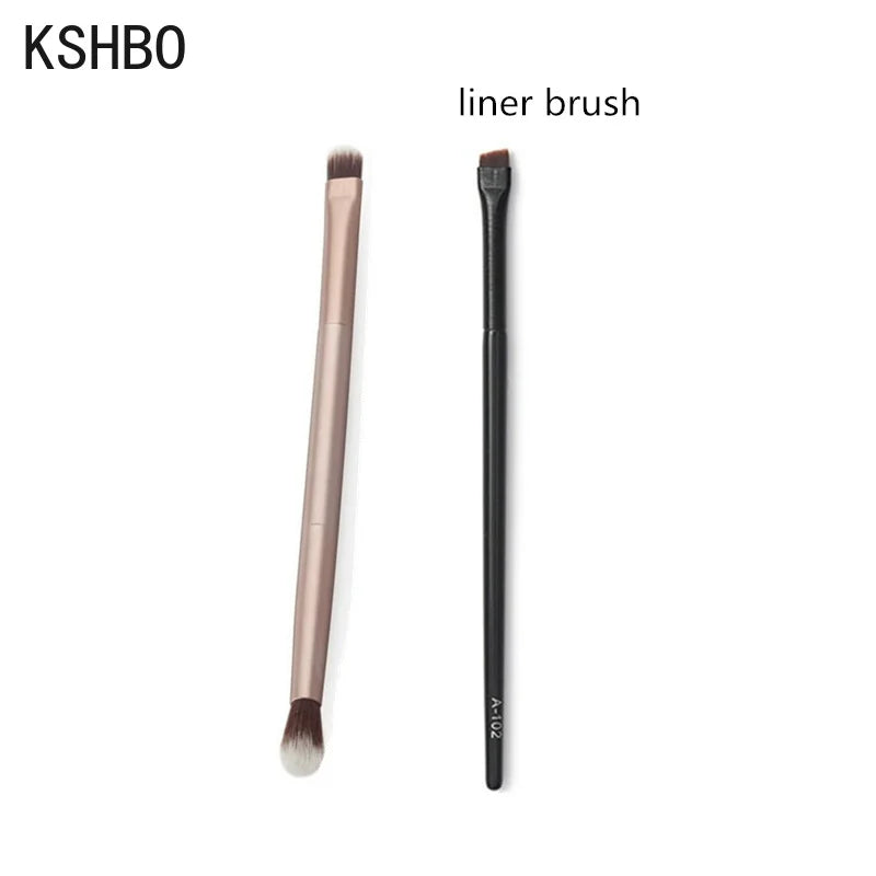 KSHBO 2pcs Brow & Eyeliner Brush Set