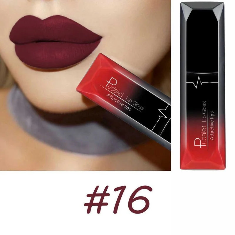 17-Color Matte Long-Lasting Liquid Lipstick Set