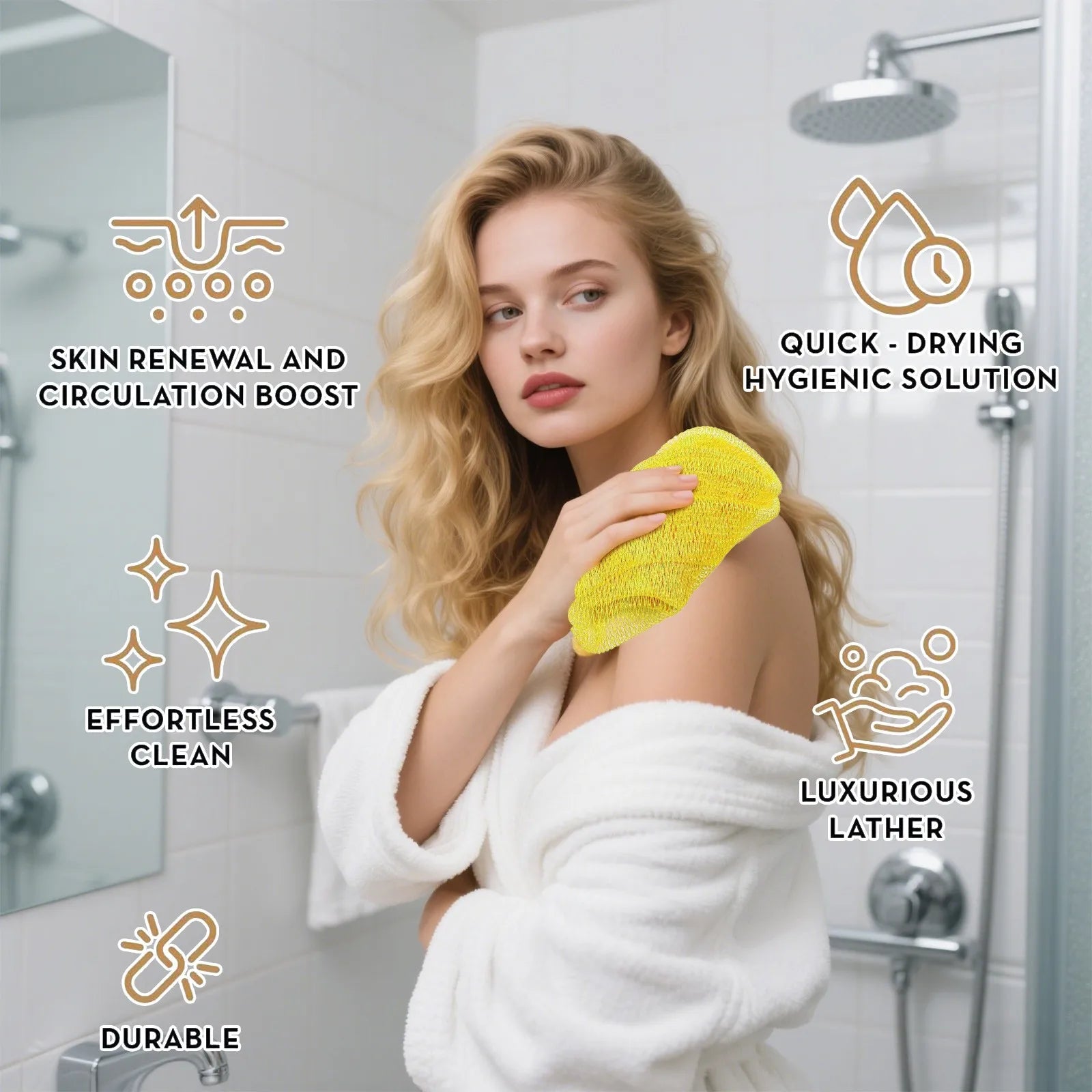 African Exfoliating Net Bath Sponge