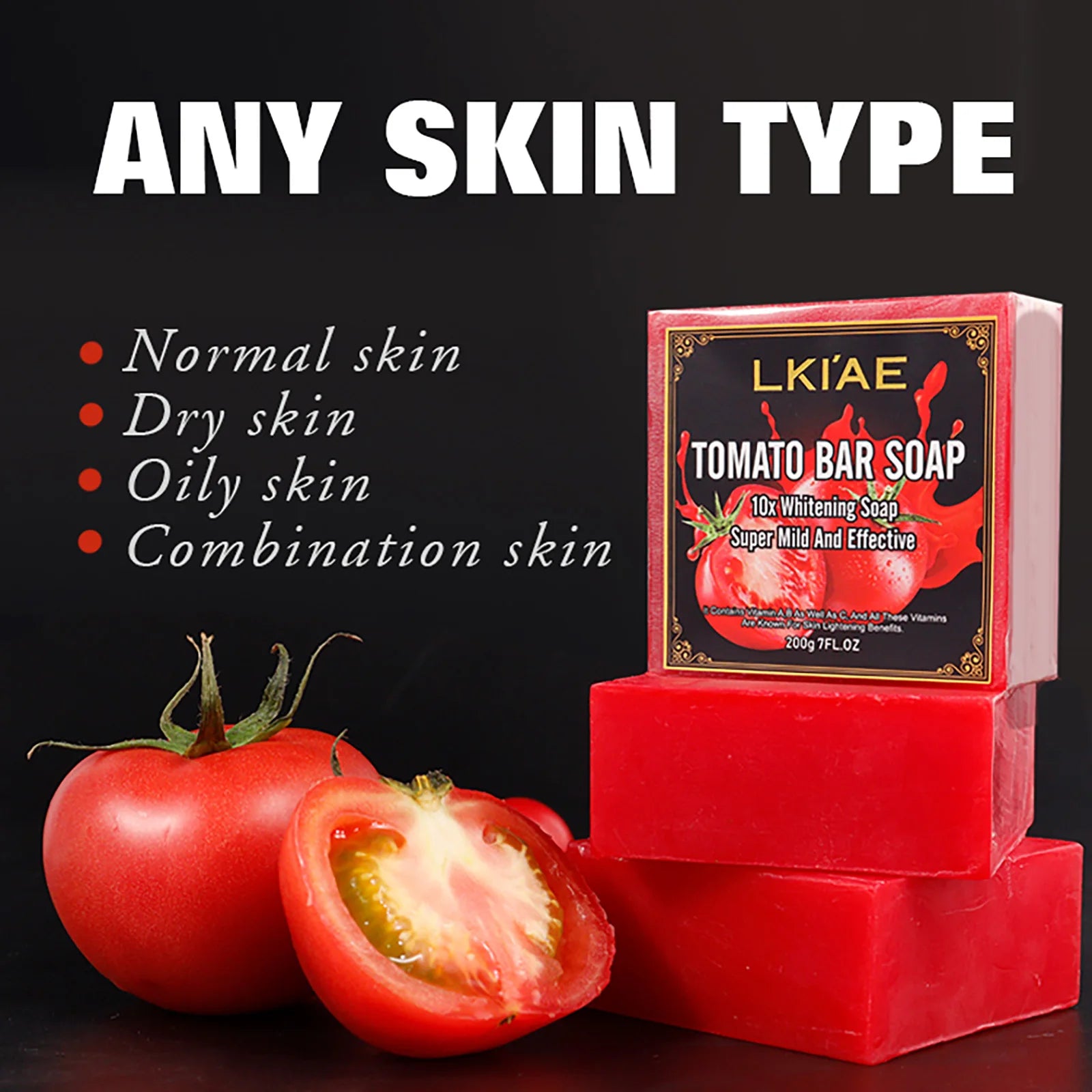 LKIAE Tomato Fruit Scented Natural Bar Soap – 200g