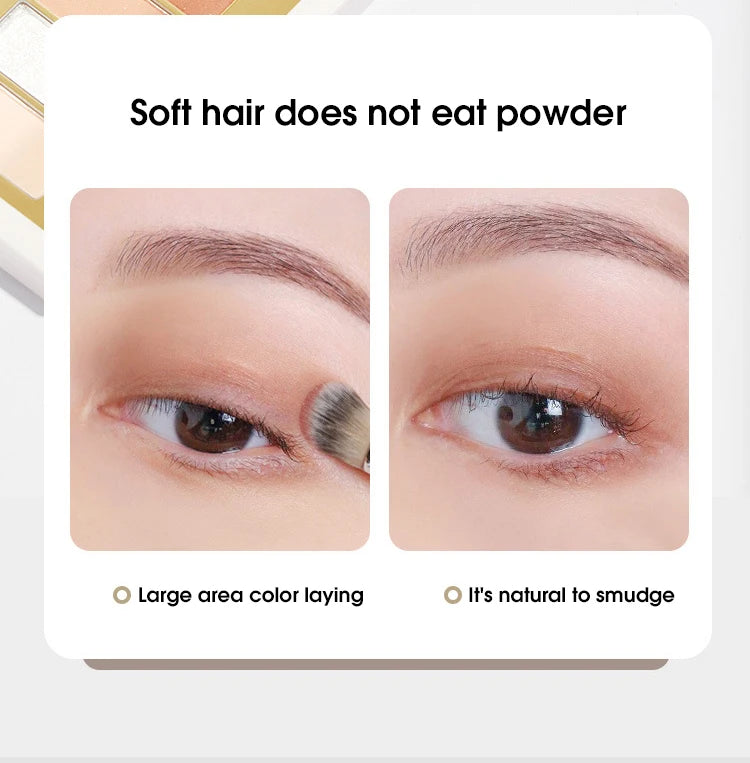 Double-Headed Eyeshadow Brush for Makeup Beginners