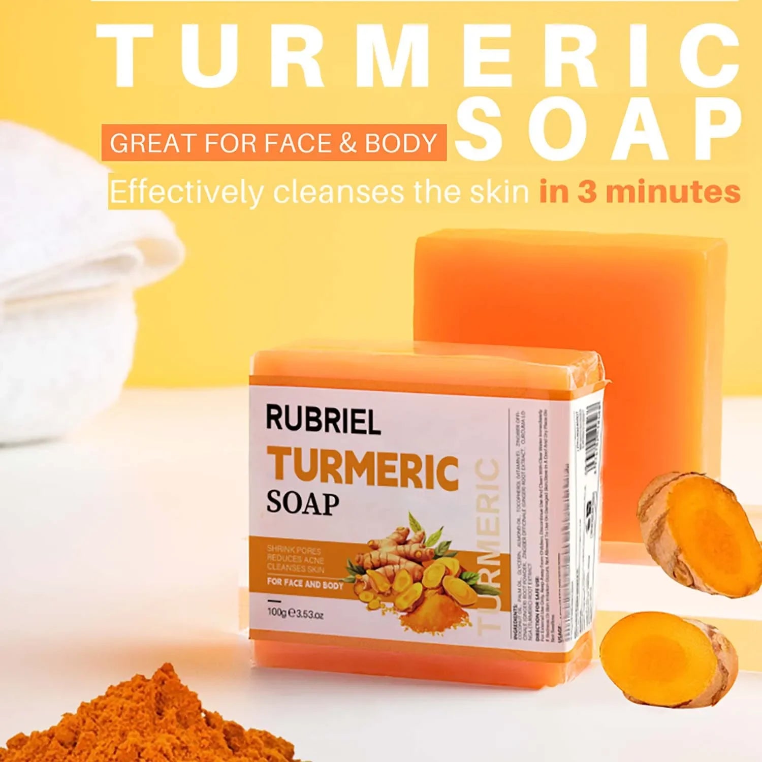 100g Turmeric Whitening Soap Bar