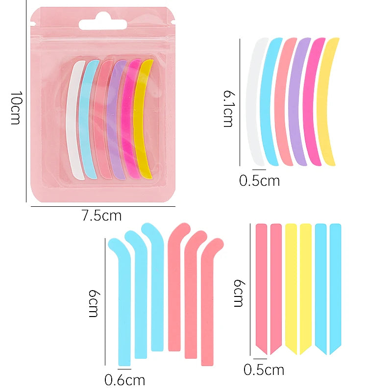 6 Pcs Silicone Eyelash Lift Pads