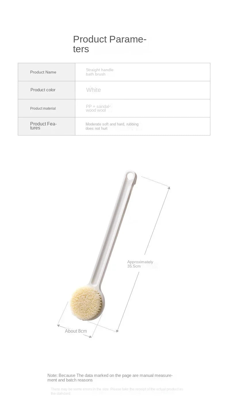 1pc Long Handle Shower Back Brush