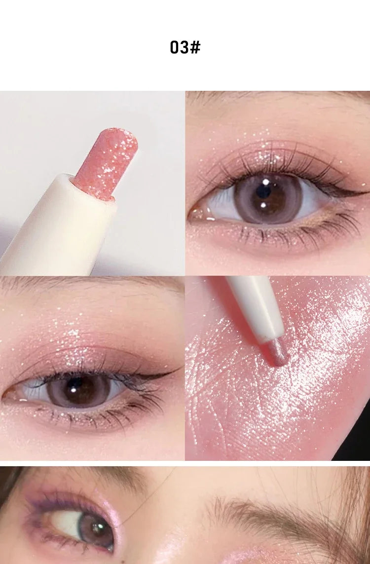 Glitter Pink Silkworm Eye Shadow Pencil