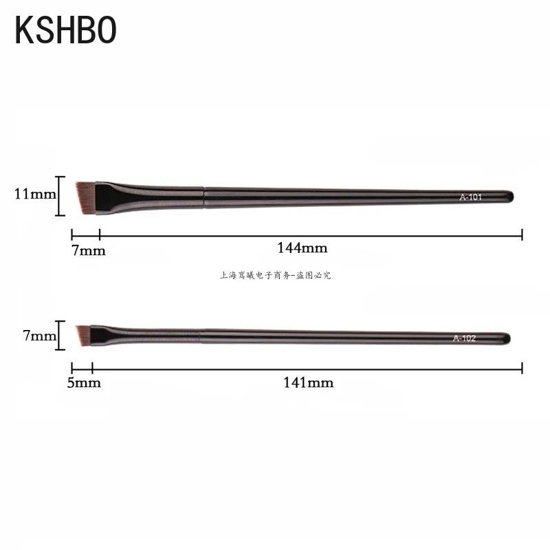 KSHBO 2pcs Brow & Eyeliner Brush Set