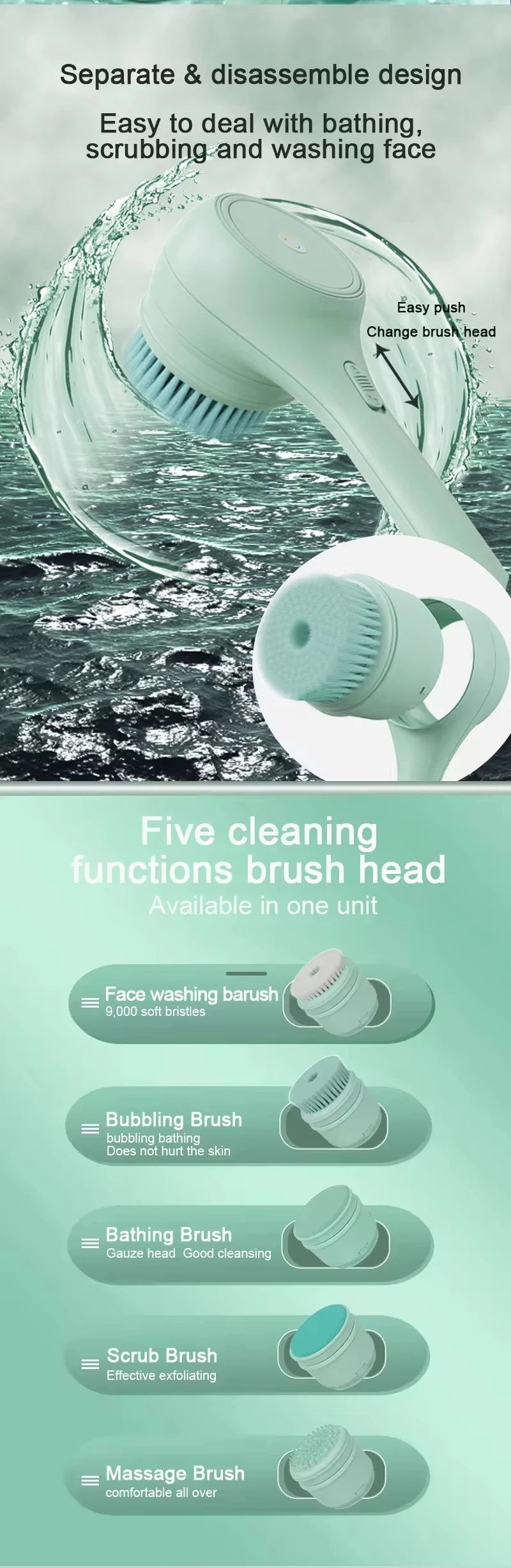2025 Electric Body Scrub Brush