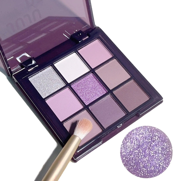 Purple Eyeshadow Palette – 9 Shades