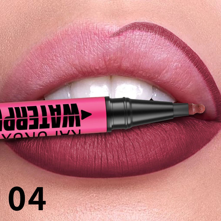 1PC 12-Color Waterproof Matte Lip Liner Pencil