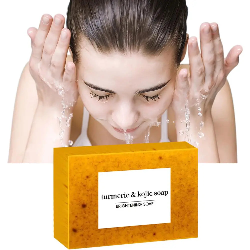 100g Turmeric & Lemon Kojic Acid Handmade Soap (1/3/5pcs)