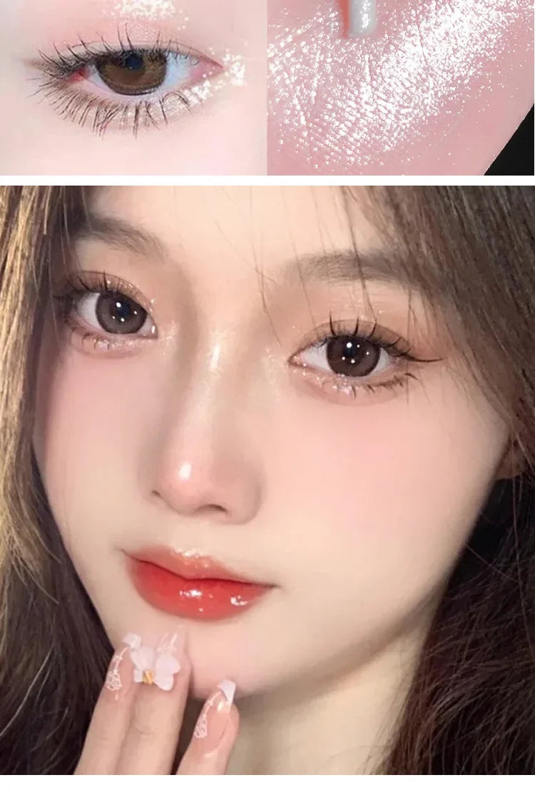 Glitter Pink Silkworm Eye Shadow Pencil