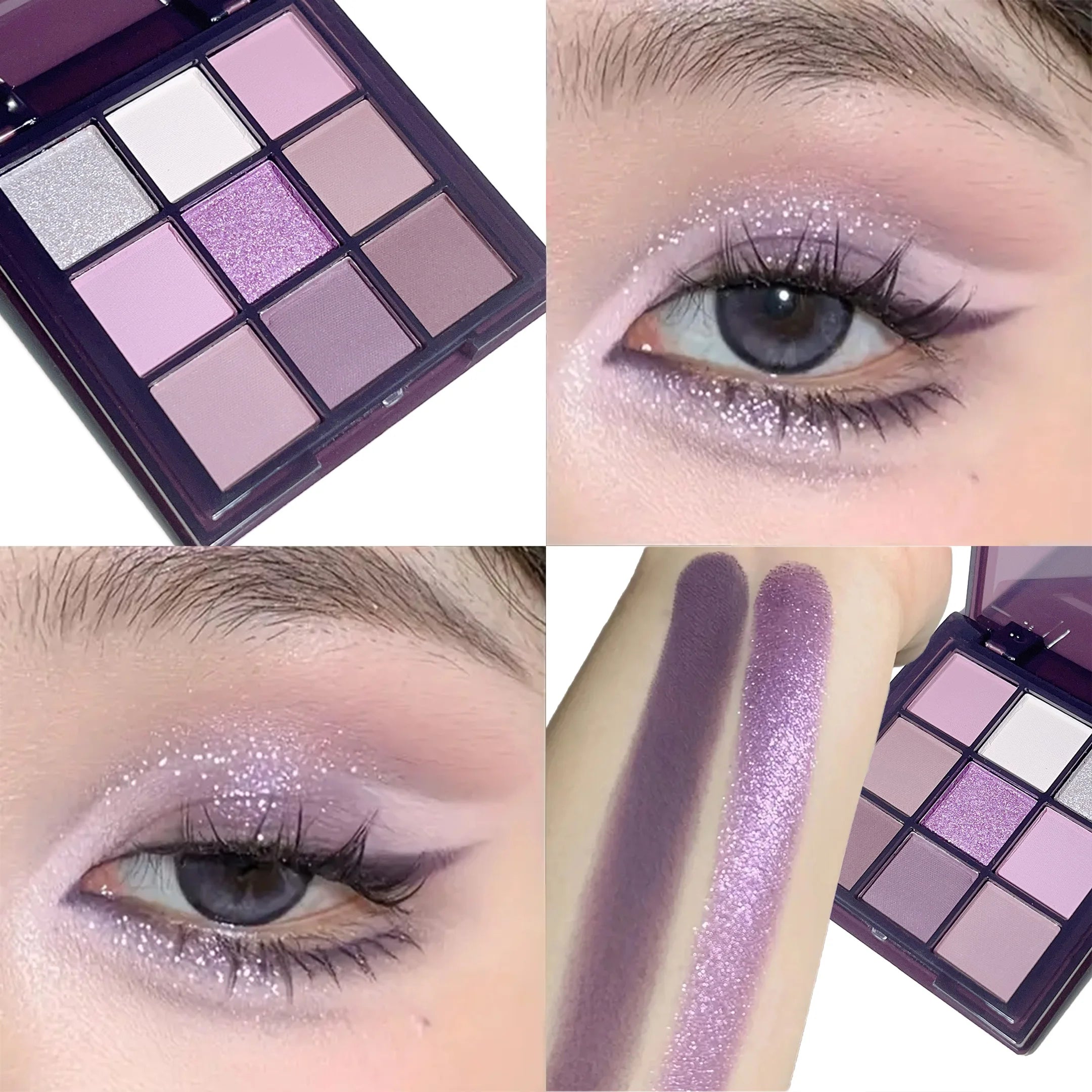 Purple Eyeshadow Palette – 9 Shades