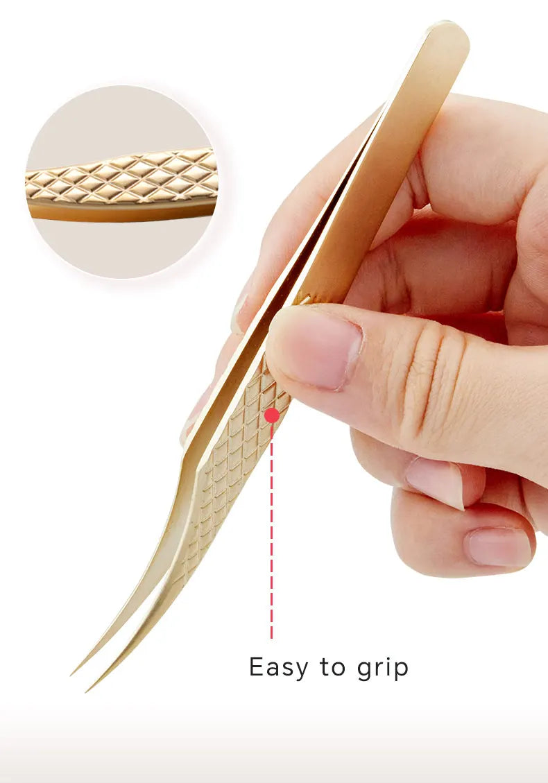 Lashtalk Stainless Steel Eyelash Extension Tweezers
