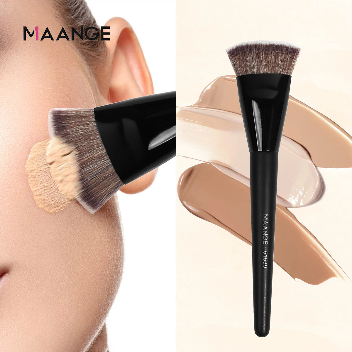 Flat Head Foundation Brush with Case