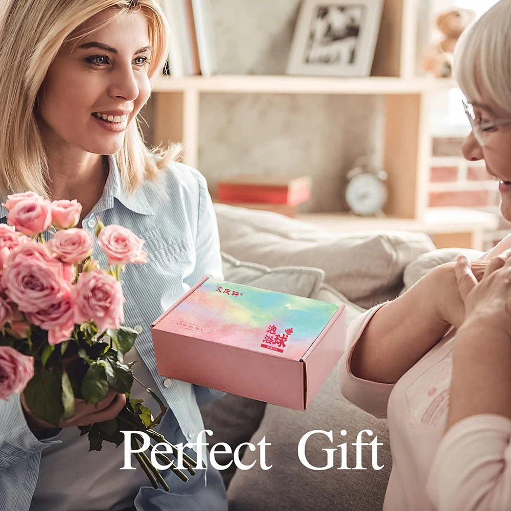 12Pcs Mini Bath Bombs Set – Aromatherapy & Skin Care