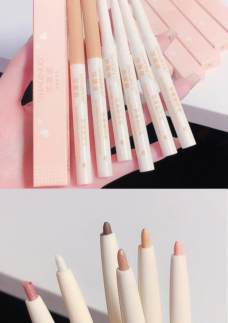 Glitter Pink Silkworm Eye Shadow Pencil