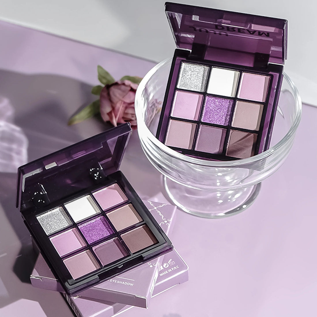 Purple Eyeshadow Palette – 9 Shades