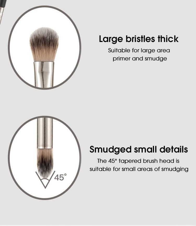 Double-Headed Eyeshadow Brush for Makeup Beginners