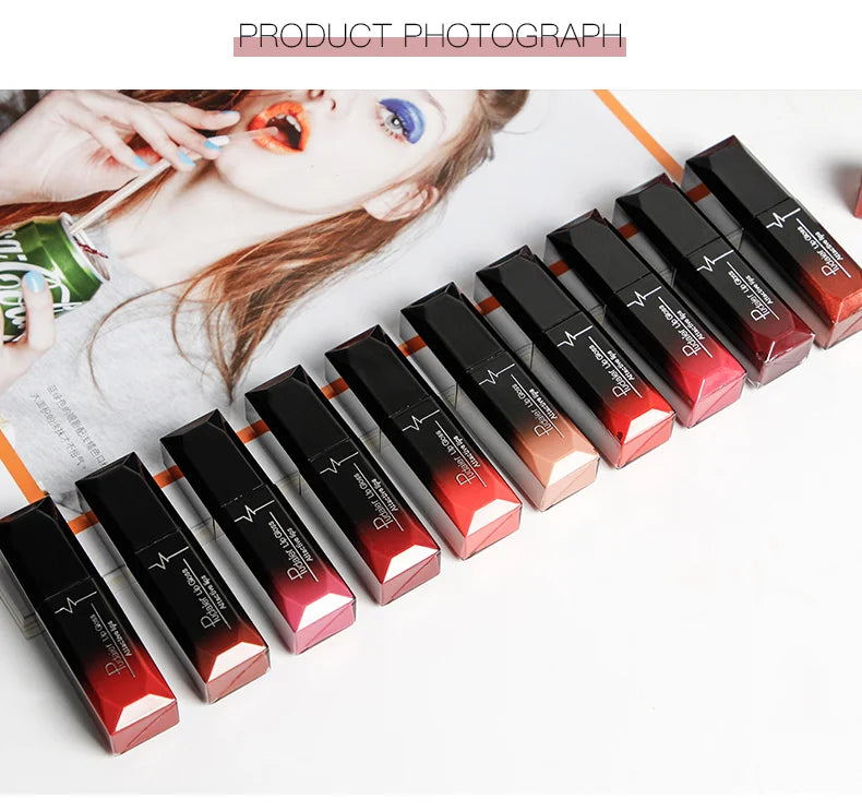 18-Color Matte Velvet Lipstick Set