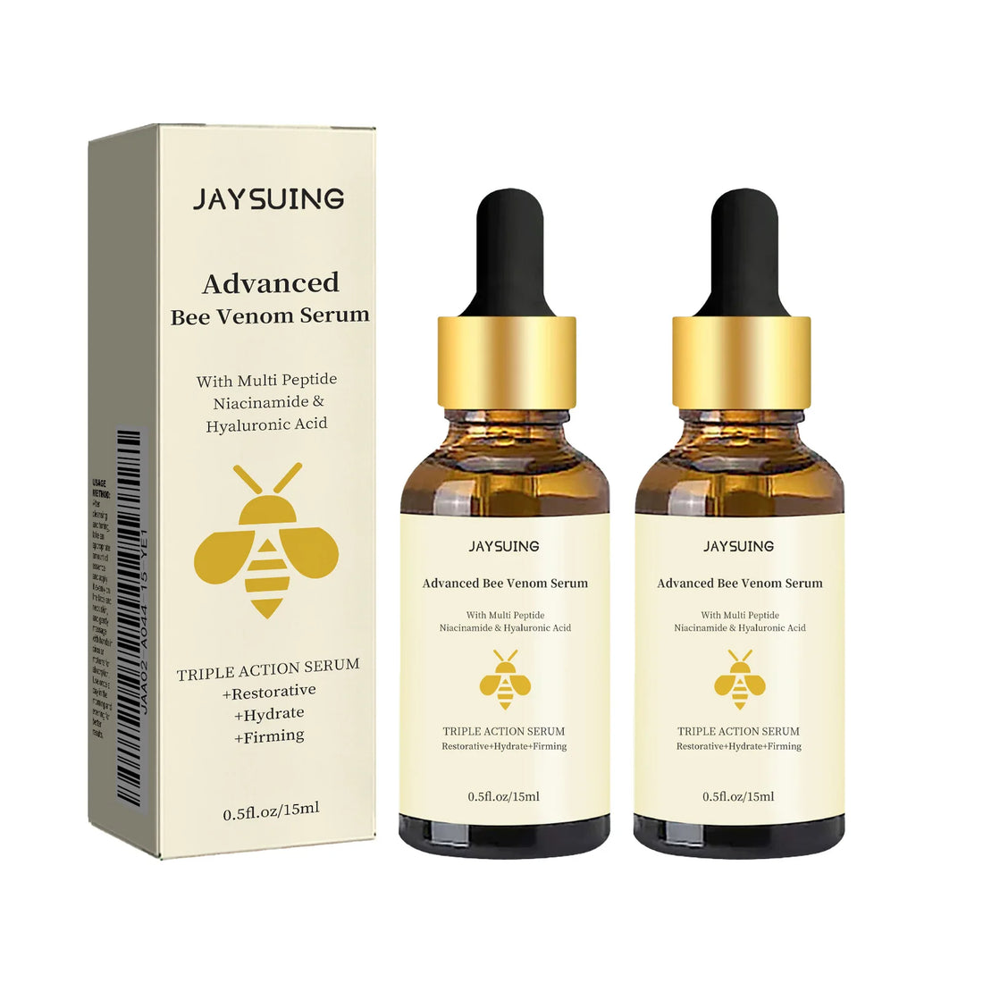 1/2/3pcs Bee Venom Facial Serum – Wrinkle Reduction & Skin Tightening
