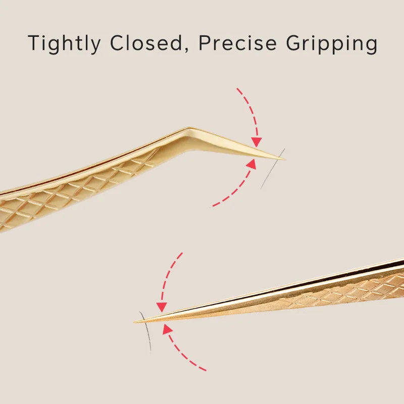 Lashtalk Stainless Steel Eyelash Extension Tweezers