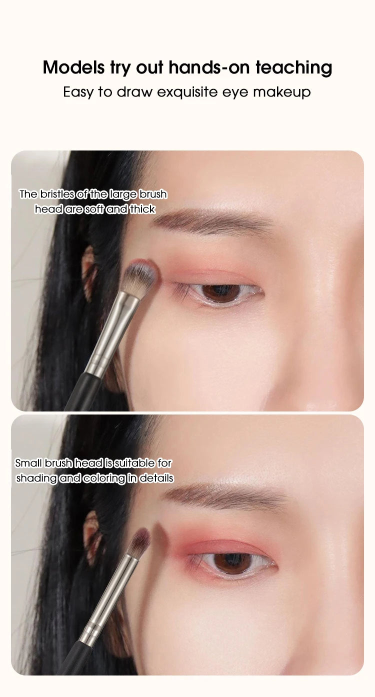 Double-Headed Eyeshadow Brush for Makeup Beginners