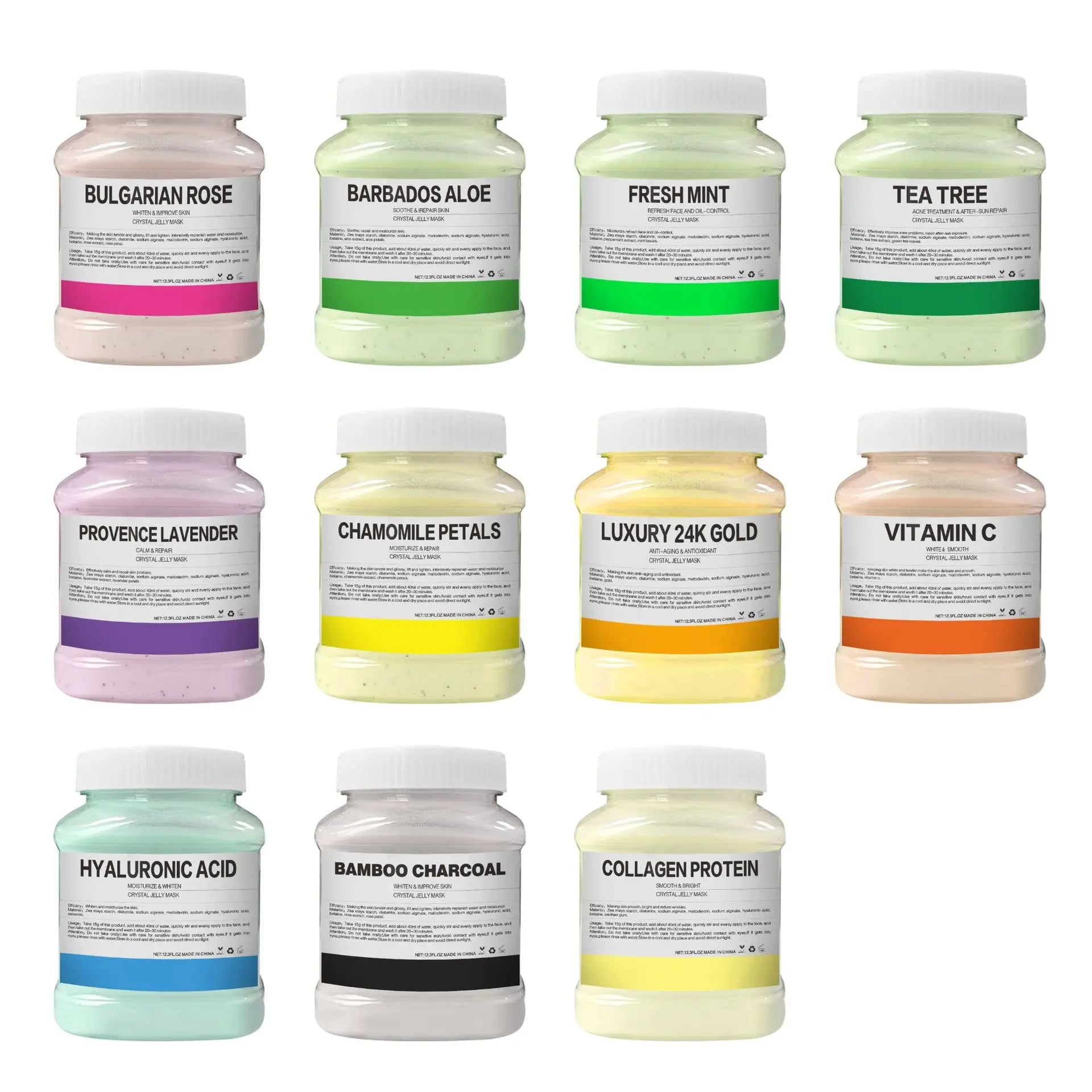 350g 24K Gold Rose Petal Jelly Mask Powder