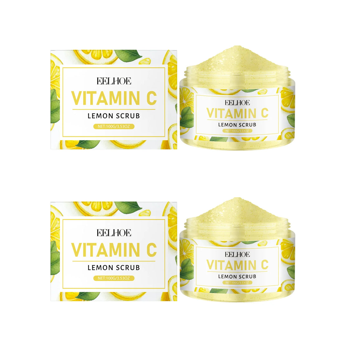 Lemon Sugar Body Scrub – Exfoliating & Moisturizing