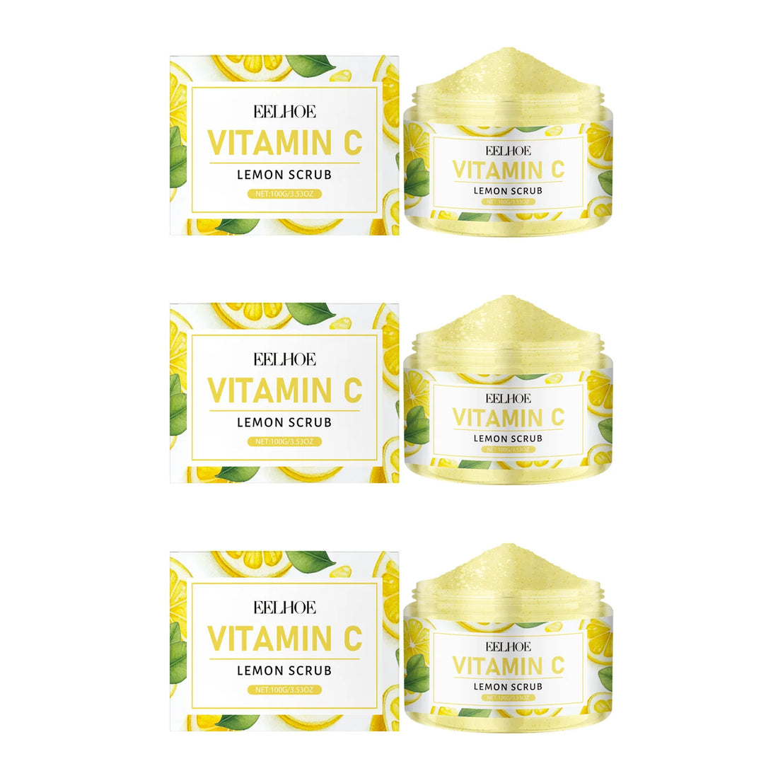 Lemon Sugar Body Scrub – Exfoliating & Moisturizing